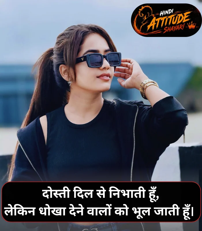 Dosti Attitude Shayari for Girls